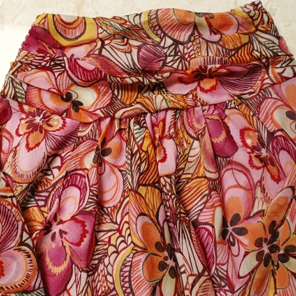 Nine & Company Ladies Skirt 8 Floral Multicolored - Picture 5 of 6